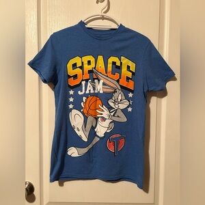 Space Jam Blue Graphic T-Shirt